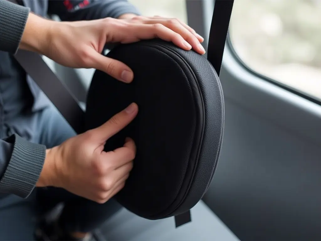 Use special padding and straps. Use special padding and straps.